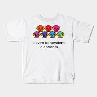 seven benevolent elephants Kids T-Shirt